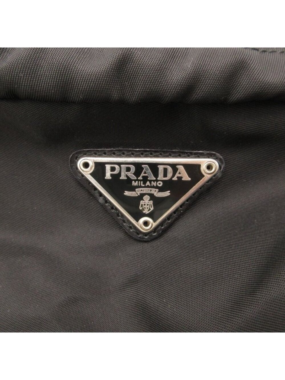 Prada Pouch Triangle Logo Nylon Mini Black - Picture 6 of 9